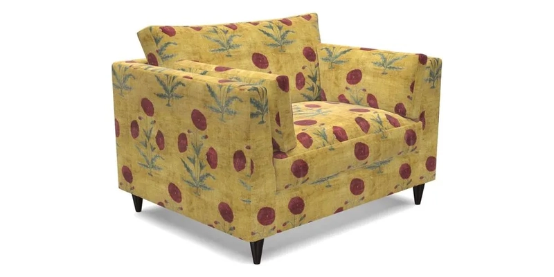 Saltdean Snuggler in Linwood Tango Velvet Rosewood