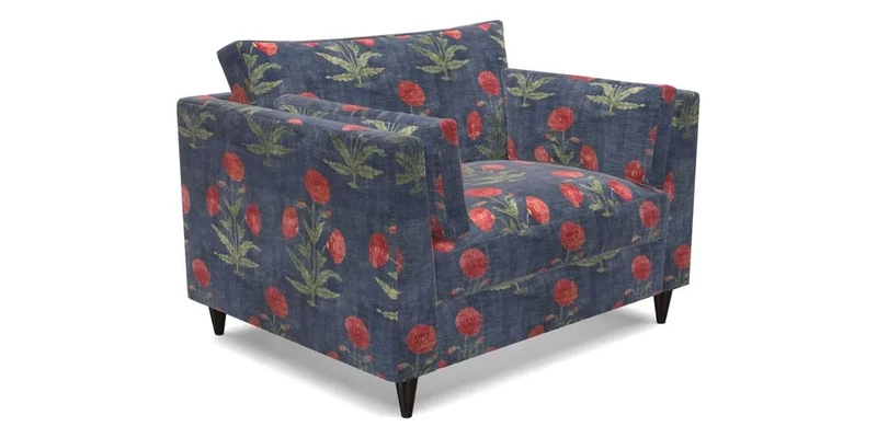 Saltdean Snuggler in Linwood Tango Velvet Rosewood