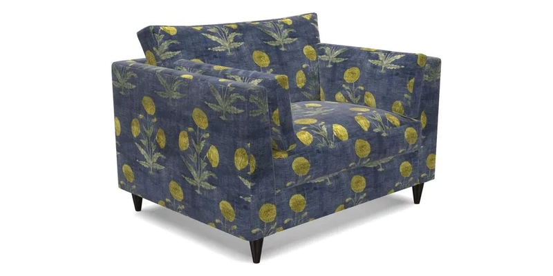 Saltdean Snuggler in Linwood Tango Velvet Rosewood