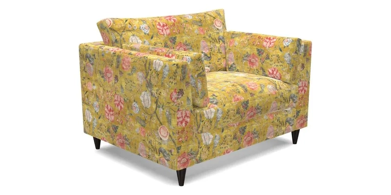 Saltdean Snuggler in Linwood Tango Velvet Rosewood