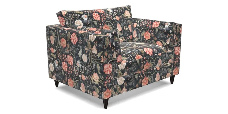 Saltdean Snuggler in Linwood Tango Velvet Rosewood