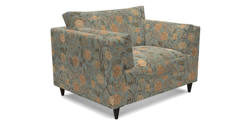 Saltdean Snuggler in Linwood Tango Velvet Rosewood