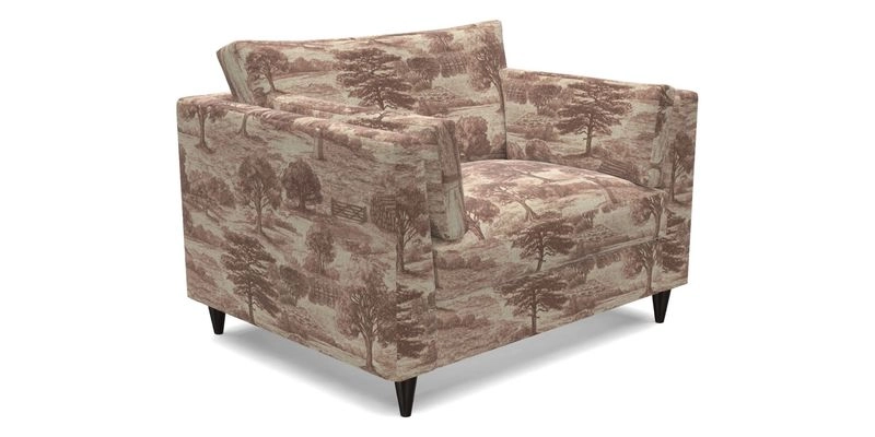 Saltdean snuggler in Linwood Tango Velvet Rosewood