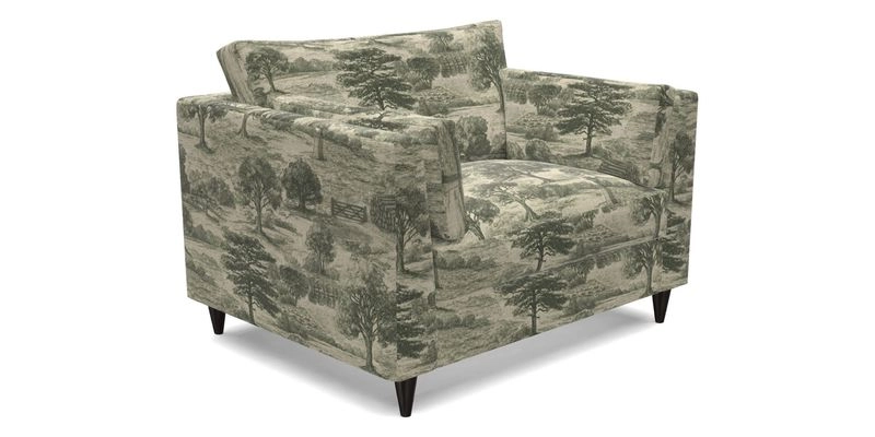 Saltdean snuggler in Linwood Tango Velvet Rosewood