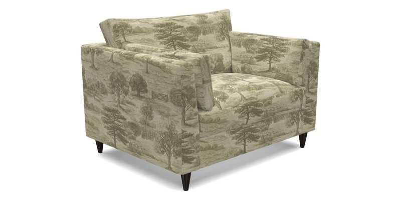 Saltdean snuggler in Linwood Tango Velvet Rosewood