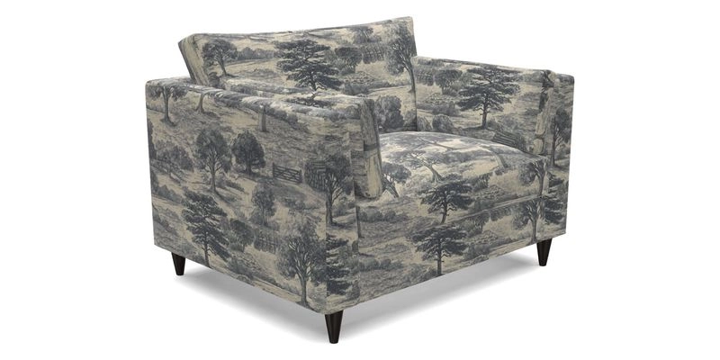 Saltdean snuggler in Linwood Tango Velvet Rosewood