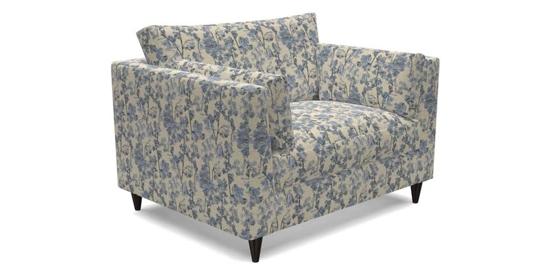 Saltdean snuggler in Linwood Tango Velvet Rosewood