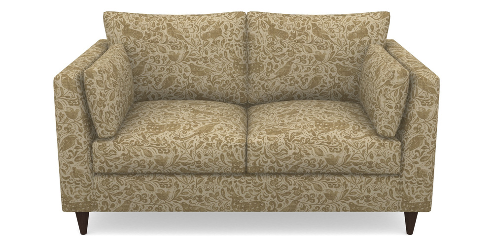 Product photograph of Saltdean 2 Seater Sofa In V A Drawn From Nature - Bird And Rabbit - Gold from Sofas and Stuff Limited