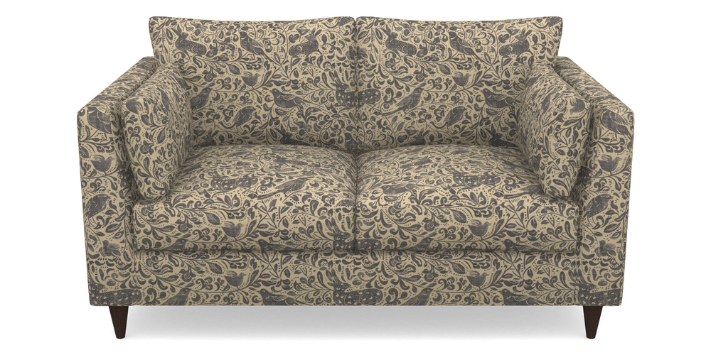 Product photograph of Saltdean 2 Seater Sofa In V A Drawn From Nature - Bird And Rabbit - Navy from Sofas and Stuff Limited