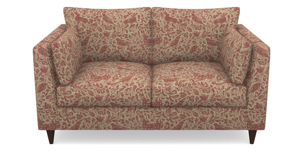 Product photograph of Saltdean 2 Seater Sofa In V A Drawn From Nature - Bird And Rabbit - Red from Sofas and Stuff Limited