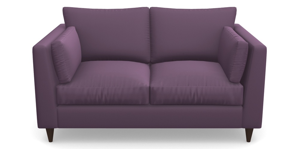 Product photograph of Saltdean 2 Seater Sofa In Clever Glossy Velvet - Blackcurrant from Sofas and Stuff Limited