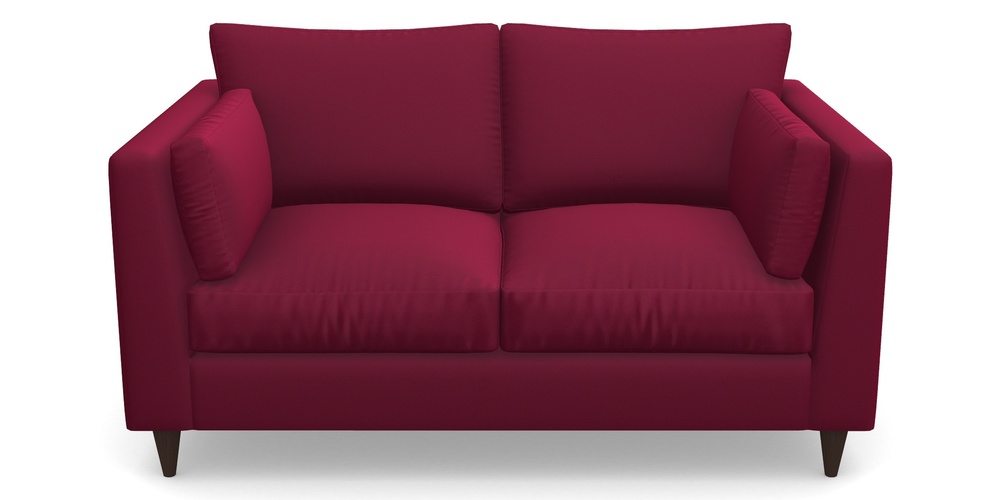 Product photograph of Saltdean 2 Seater Sofa In Clever Glossy Velvet - Chianti from Sofas and Stuff Limited