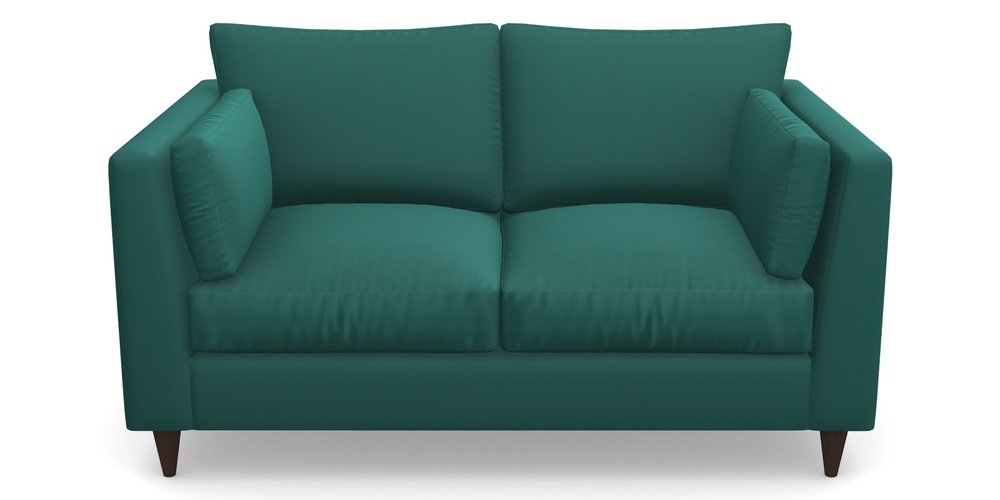 Product photograph of Saltdean 2 Seater Sofa In Clever Glossy Velvet - Kingfisher from Sofas and Stuff Limited