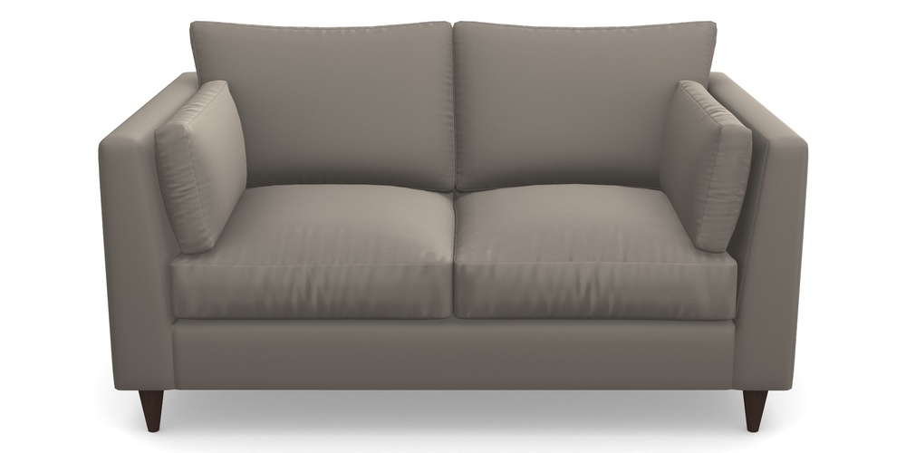 Product photograph of Saltdean 2 Seater Sofa In Clever Glossy Velvet - Mole from Sofas and Stuff Limited