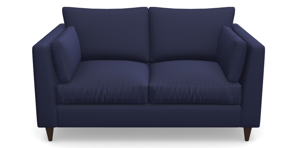 Product photograph of Saltdean 2 Seater Sofa In Clever Glossy Velvet - Navy from Sofas and Stuff Limited