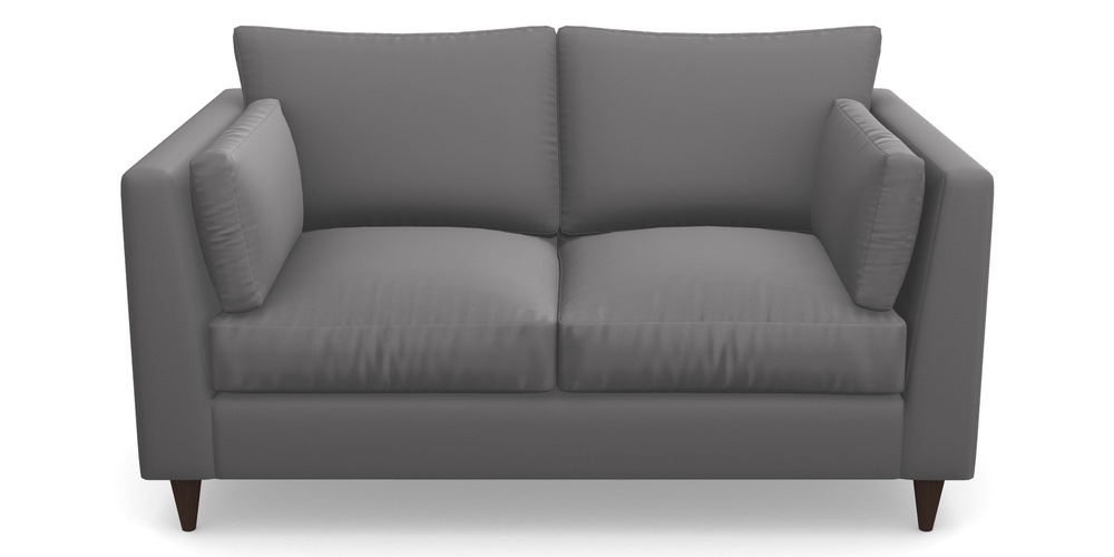 Product photograph of Saltdean 2 Seater Sofa In Clever Glossy Velvet - Shadow from Sofas and Stuff Limited