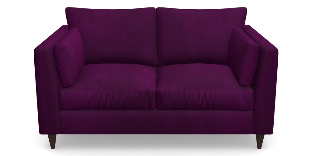 Product photograph of Saltdean 2 Seater Sofa In House Clever Velvet - Aubergine from Sofas and Stuff Limited