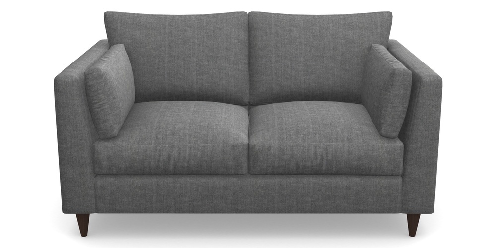 Product photograph of Saltdean 2 Seater Sofa In Super Soft Velvet - Steel from Sofas and Stuff Limited