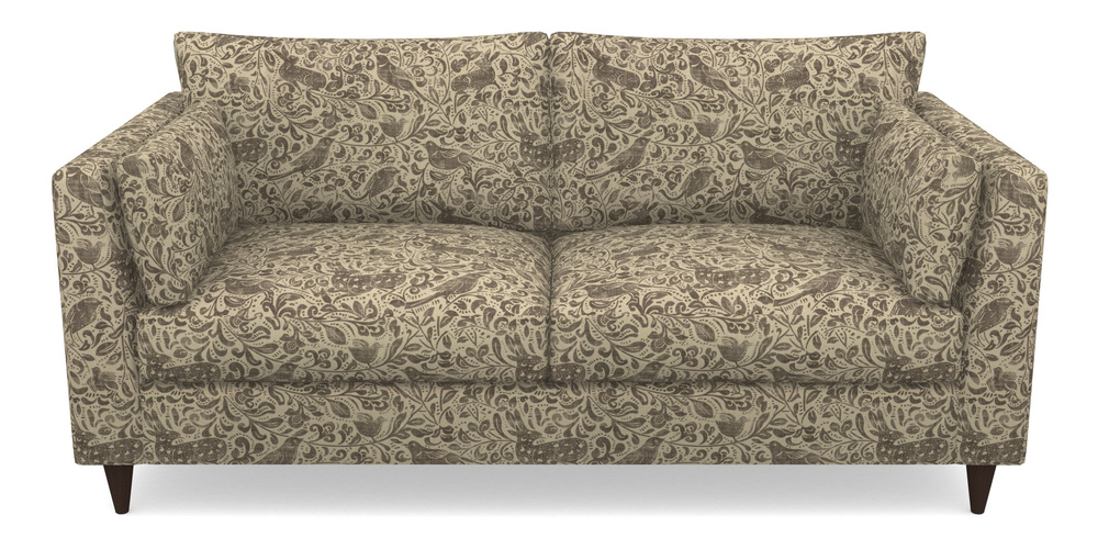 Product photograph of Saltdean 3 Seater Sofa In V A Drawn From Nature - Bird And Rabbit - Brown from Sofas and Stuff Limited