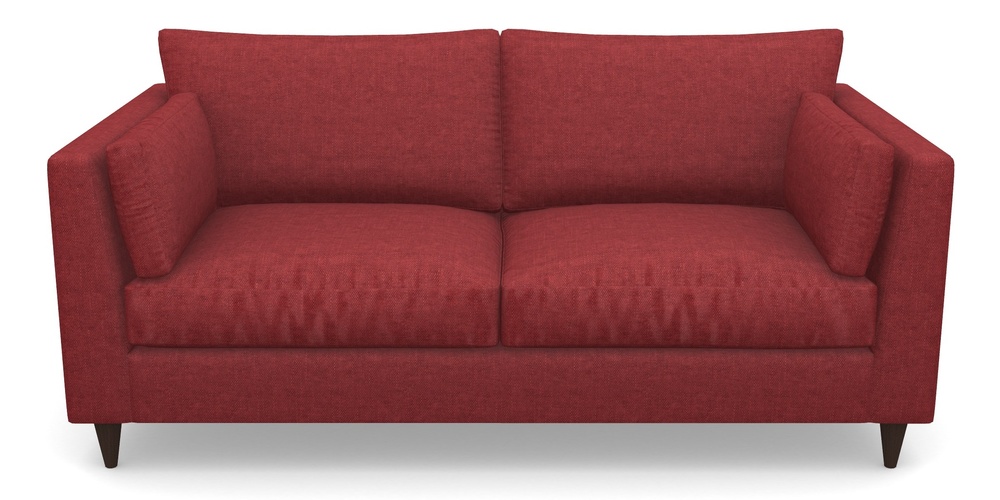 Product photograph of Saltdean 3 Seater Sofa In Easy Clean Plain - Claret from Sofas and Stuff Limited