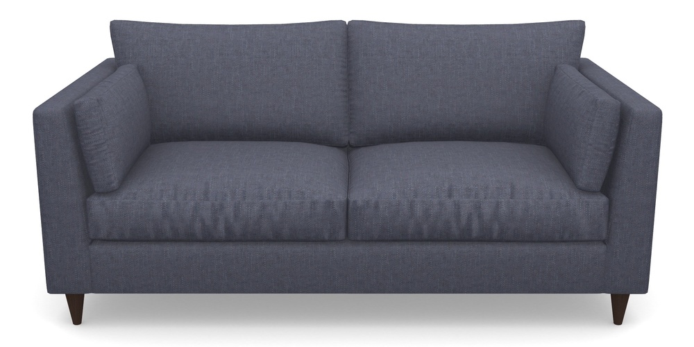 Product photograph of Saltdean 3 Seater Sofa In Easy Clean Plain - Navy from Sofas and Stuff Limited