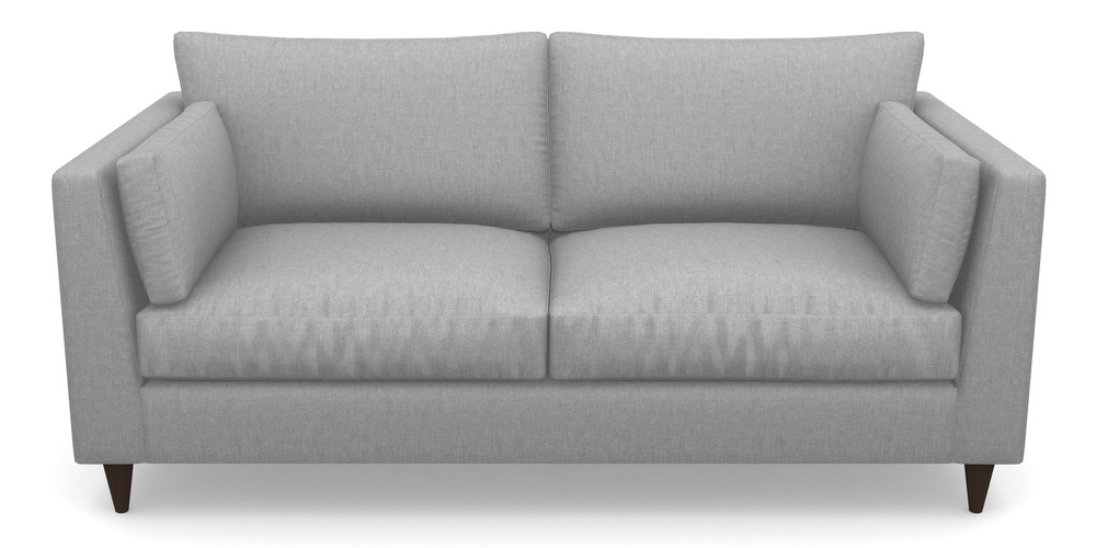 Product photograph of Saltdean 3 Seater Sofa In Easy Clean Plain - Silver from Sofas and Stuff Limited