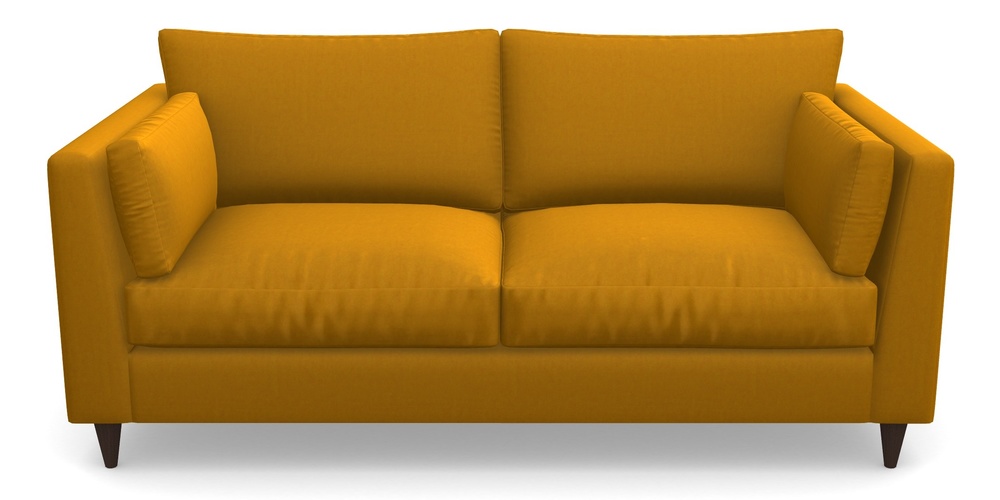 Product photograph of Saltdean 3 Seater Sofa In House Velvet - Saffron from Sofas and Stuff Limited