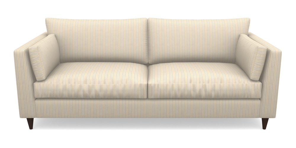 Product photograph of Saltdean 4 Seater Sofa In Cloth 22 - Racing Stripes Ayr - Dove from Sofas and Stuff Limited