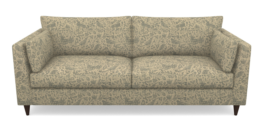 Product photograph of Saltdean 4 Seater Sofa In V A Drawn From Nature - Bird And Rabbit - Duck Egg from Sofas and Stuff Limited