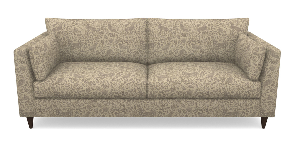 Product photograph of Saltdean 4 Seater Sofa In V A Drawn From Nature - Bird And Rabbit - Grey from Sofas and Stuff Limited