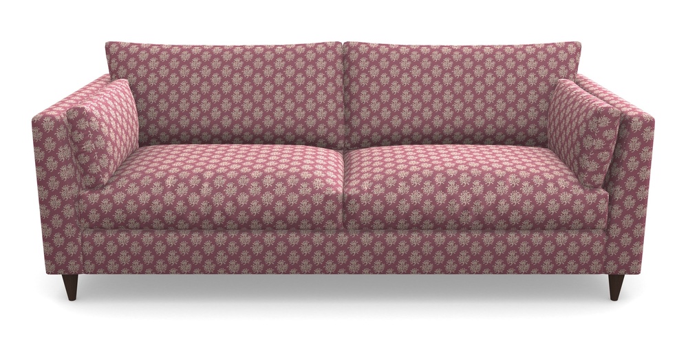 Product photograph of Saltdean 4 Seater Sofa In Cloth 21 - Coral 1 - Cassis from Sofas and Stuff Limited