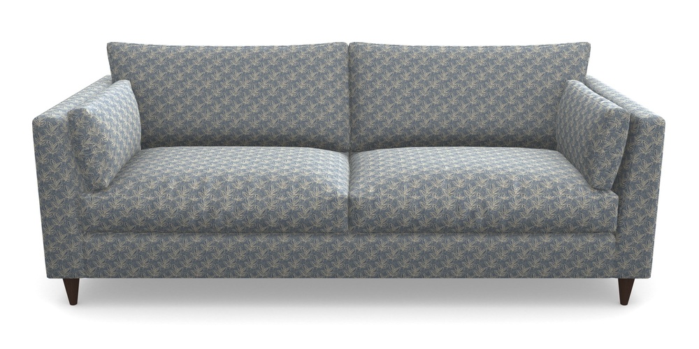 Product photograph of Saltdean 4 Seater Sofa In Cloth 21 - Decorative Leaf - Bilberry from Sofas and Stuff Limited