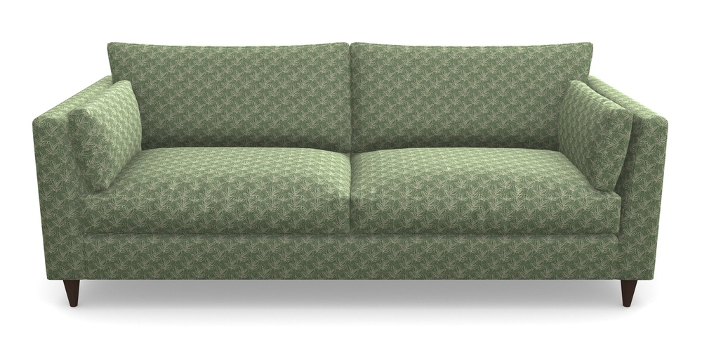 Product photograph of Saltdean 4 Seater Sofa In Cloth 21 - Decorative Leaf - Forest from Sofas and Stuff Limited