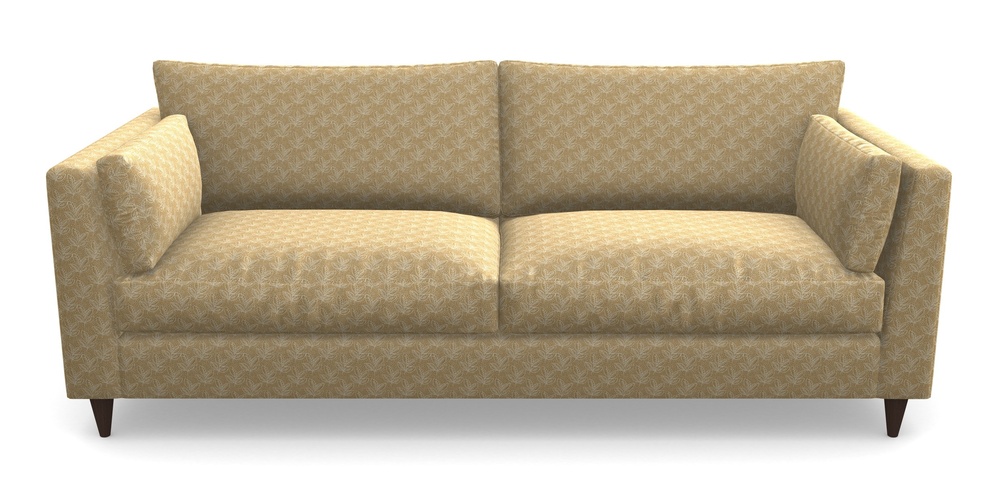 Product photograph of Saltdean 4 Seater Sofa In Cloth 21 - Decorative Leaf - Quince from Sofas and Stuff Limited