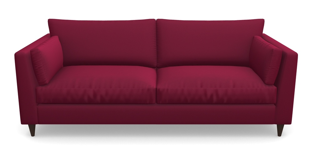 Product photograph of Saltdean 4 Seater Sofa In Clever Glossy Velvet - Chianti from Sofas and Stuff Limited