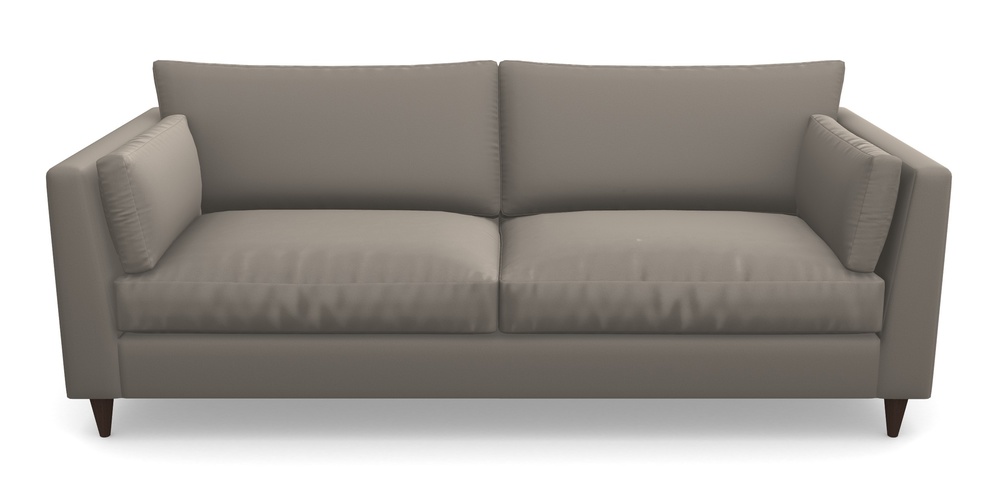 Product photograph of Saltdean 4 Seater Sofa In Clever Glossy Velvet - Mole from Sofas and Stuff Limited