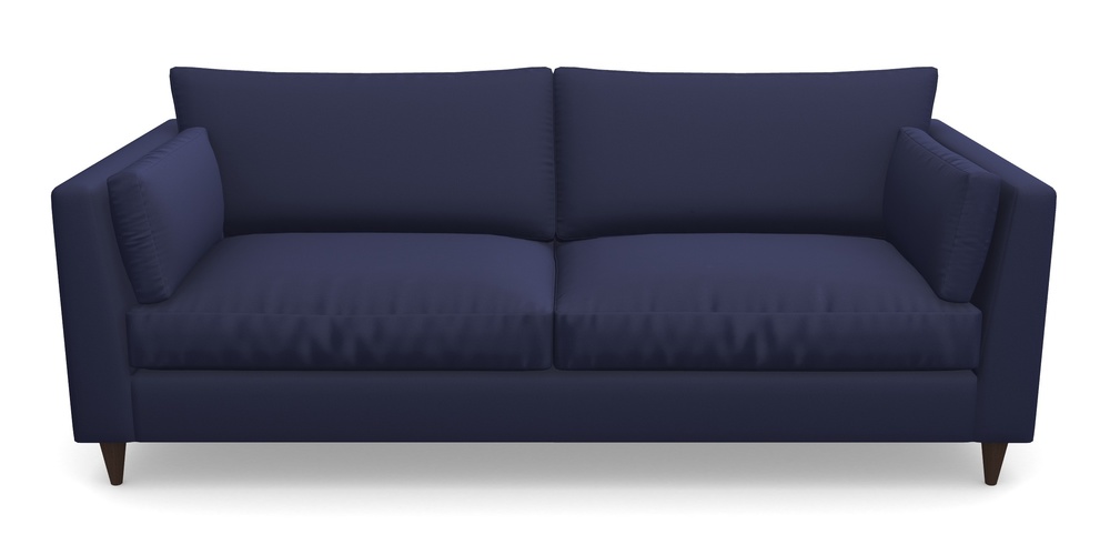 Product photograph of Saltdean 4 Seater Sofa In Clever Glossy Velvet - Navy from Sofas and Stuff Limited