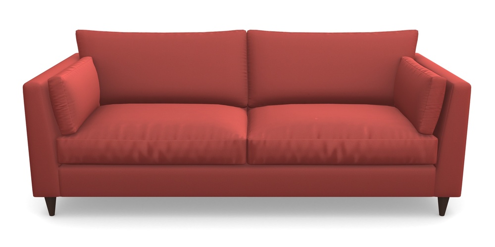 Product photograph of Saltdean 4 Seater Sofa In Clever Glossy Velvet - Scorched Earth from Sofas and Stuff Limited