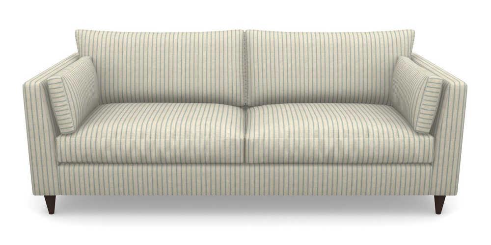 Product photograph of Saltdean 4 Seater Sofa In Cloth 18 Stripes - Ticking - Basil from Sofas and Stuff Limited