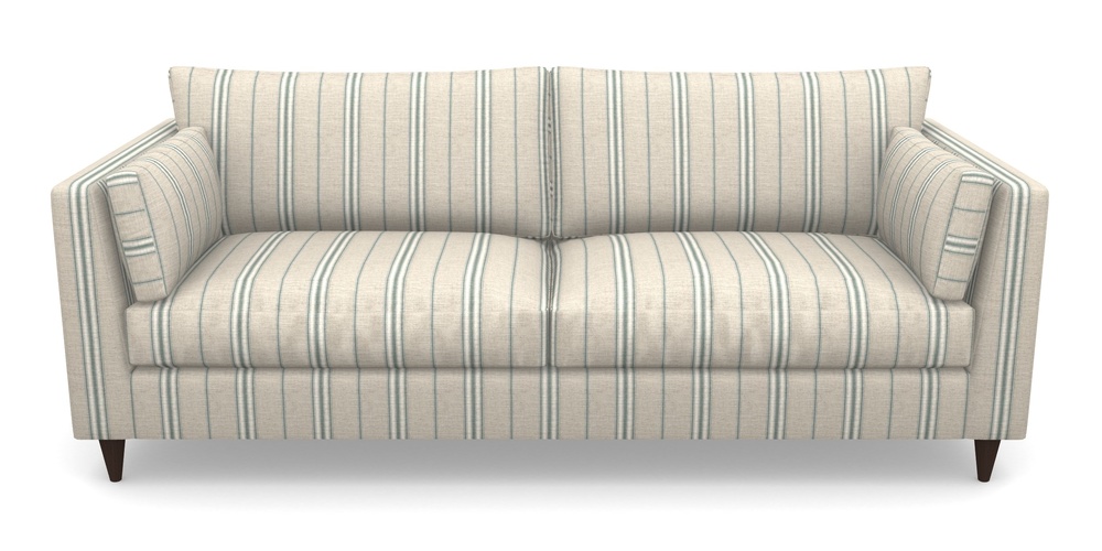 Product photograph of Saltdean 4 Seater Sofa In Cloth 18 Stripes - Regimental - Basil from Sofas and Stuff Limited