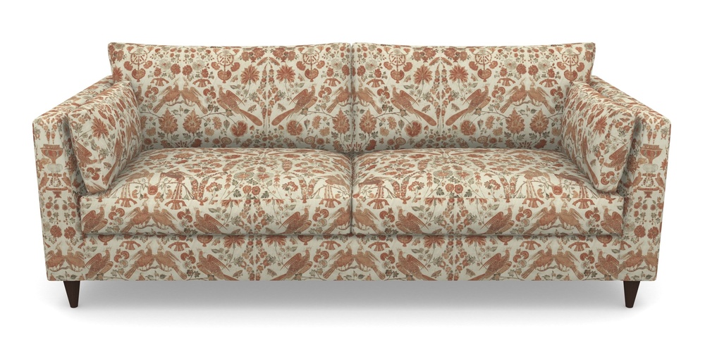 Product photograph of Saltdean 4 Seater Sofa In V A Brompton Collection - Coromandel - Terracotta from Sofas and Stuff Limited