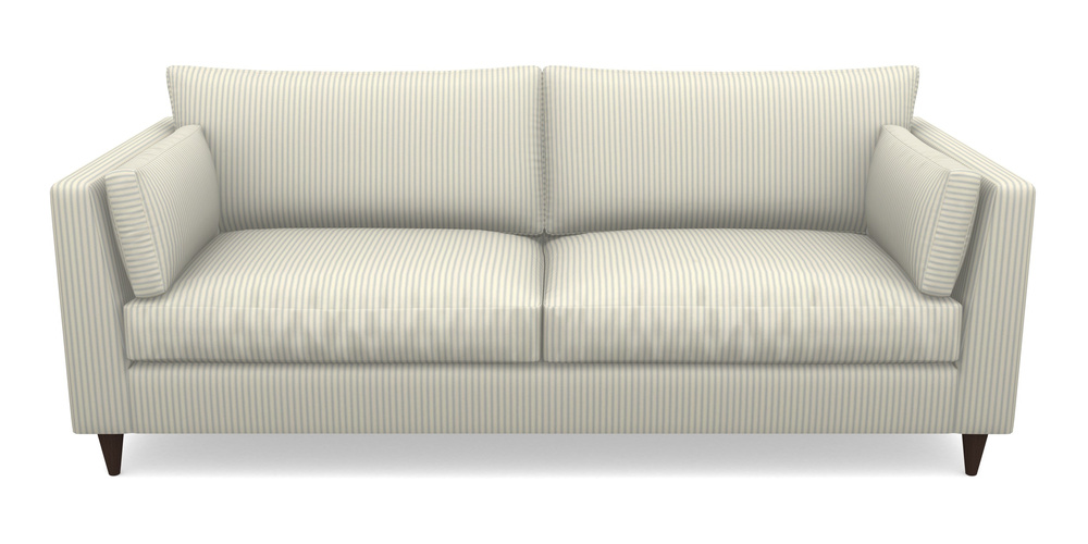 Product photograph of Saltdean 4 Seater Sofa In Cotton Stripe - Sky from Sofas and Stuff Limited