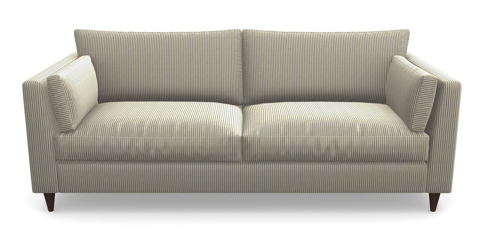 Product photograph of Saltdean 4 Seater Sofa In Cloth 21 - Simple Stripe - Bilberry from Sofas and Stuff Limited