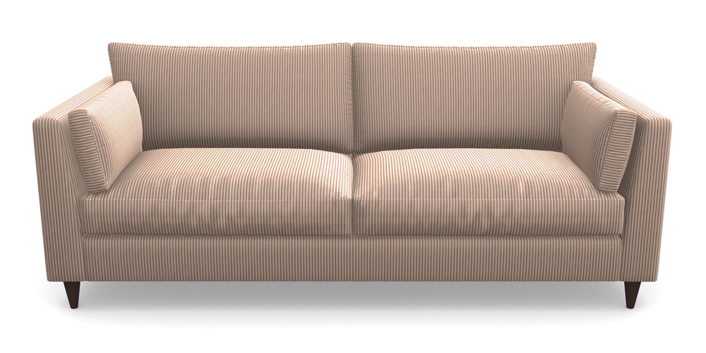 Product photograph of Saltdean 4 Seater Sofa In Cloth 21 - Simple Stripe - Cassis from Sofas and Stuff Limited