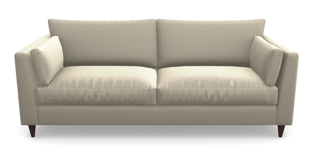 Product photograph of Saltdean 4 Seater Sofa In Cloth 21 - Simple Stripe - Magnesium from Sofas and Stuff Limited