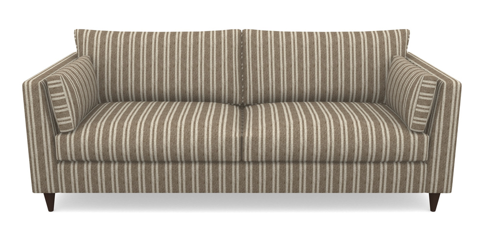 Product photograph of Saltdean 4 Seater Sofa In Cloth 22 - Barcode - Peat from Sofas and Stuff Limited