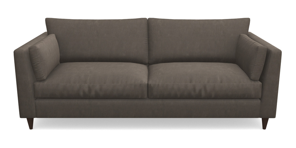 Product photograph of Saltdean 4 Seater Sofa In Clever Tough And Eco Velvet - Chrome from Sofas and Stuff Limited