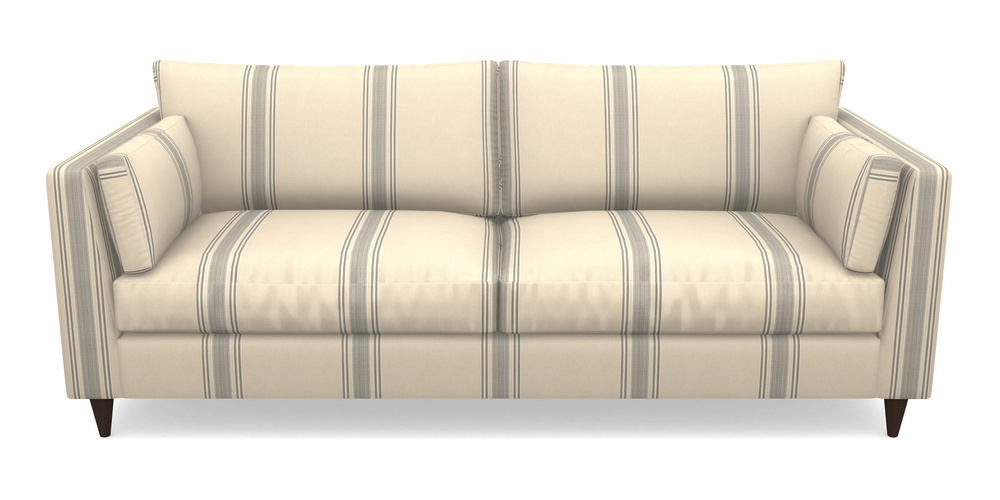 Product photograph of Saltdean 4 Seater Sofa In Cloth 22 - Racing Stripes Cheltenham - Charcoal from Sofas and Stuff Limited