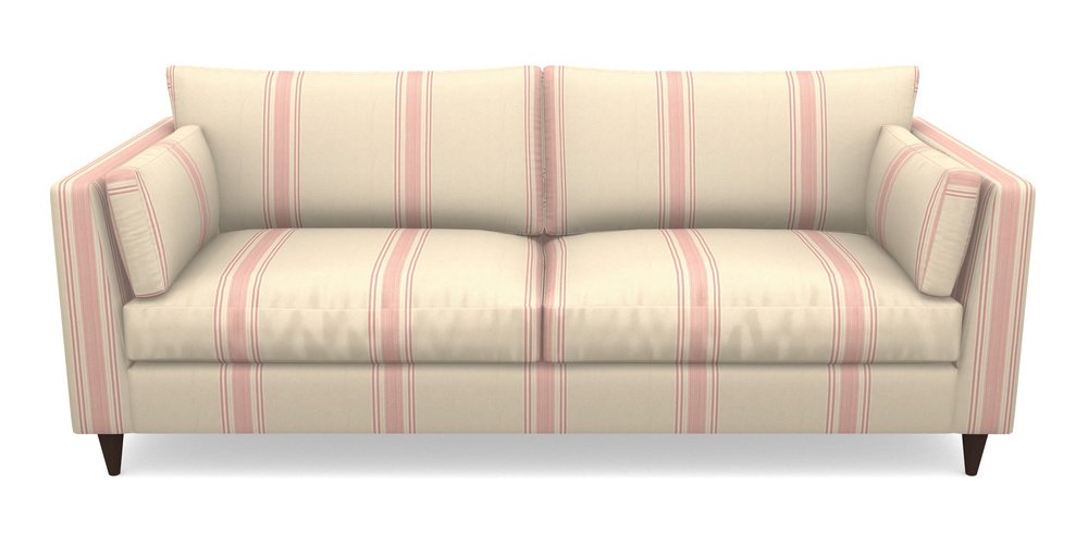 Product photograph of Saltdean 4 Seater Sofa In Cloth 22 - Racing Stripes Cheltenham - Cherry from Sofas and Stuff Limited