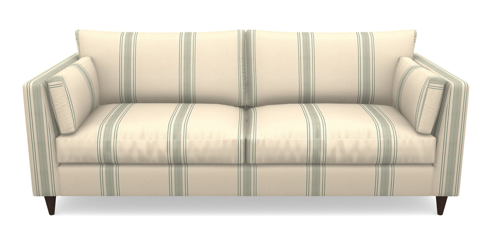 Product photograph of Saltdean 4 Seater Sofa In Cloth 22 - Racing Stripes Cheltenham - Mint from Sofas and Stuff Limited